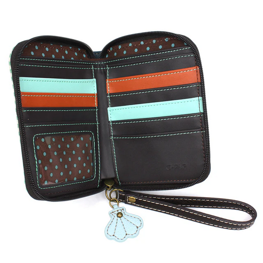 Sea Turtle Zip-Around Wallet