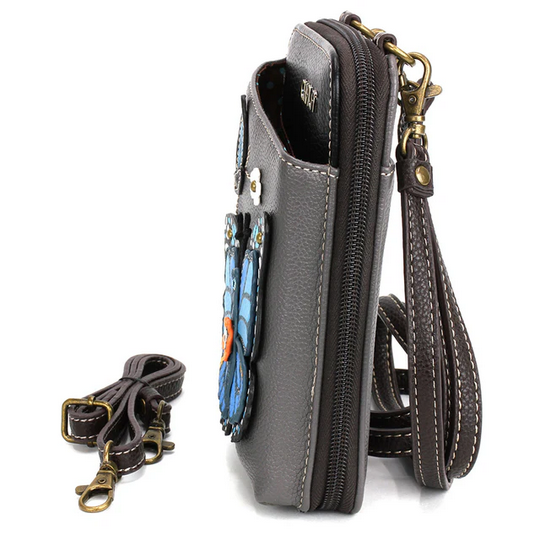 Blue Butterfly Wallet Crossbody