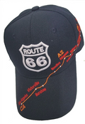 Route 66 Black Map Cap