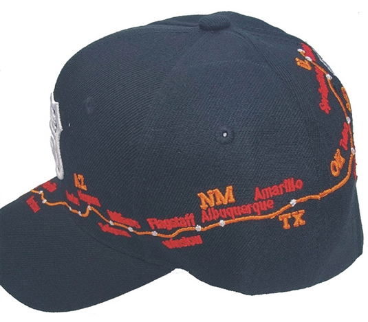 Route 66 Black Map Cap