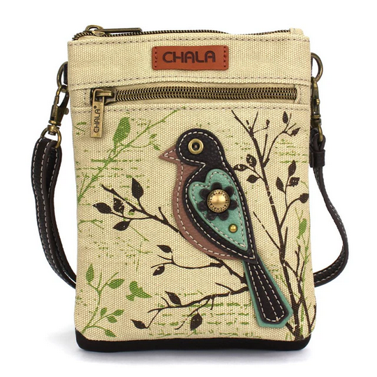 Bird Safari Double Pocket Crossbody