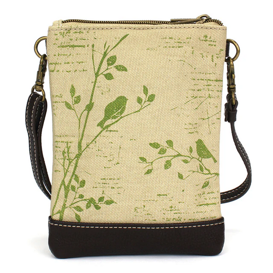 Bird Safari Double Pocket Crossbody