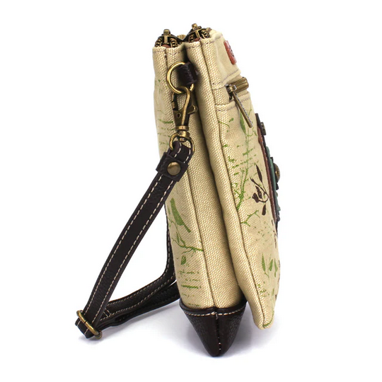 Bird Safari Double Pocket Crossbody
