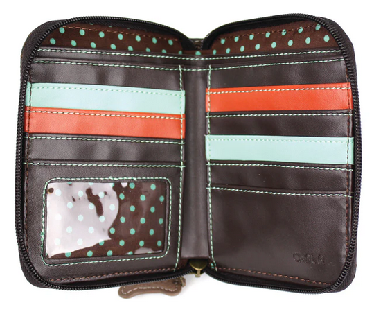 Bulldog Zip-Around Wallet