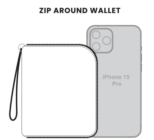 Bulldog Zip-Around Wallet