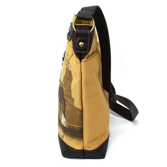 Horse Safari Canvas Crossbody