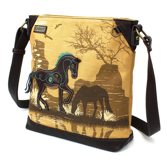 Horse Safari Canvas Crossbody