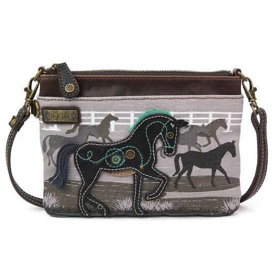 Horse Safari Canvas Mini Crossbody