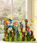 Birdhouse Garden FreshCut Paper Pop-Up Scene