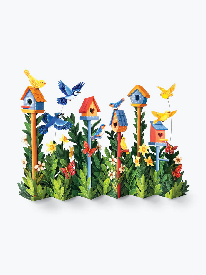 Birdhouse Garden FreshCut Paper Pop-Up Scene