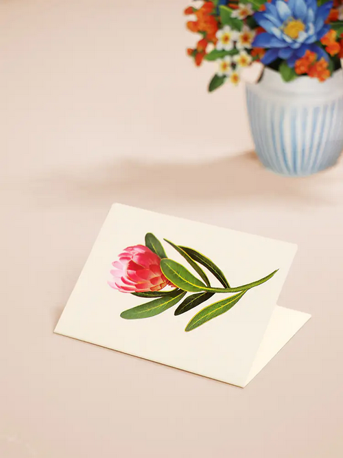 Mini Tropical Paradise FreshCut Paper Pop-Up Greeting Card