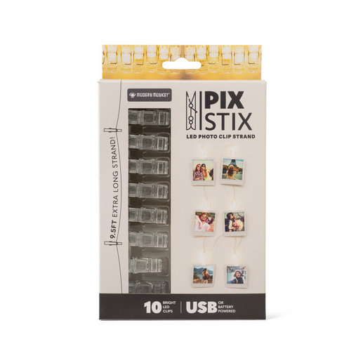 Modern Monkey Pix Stix LED Photo Clip Strand
