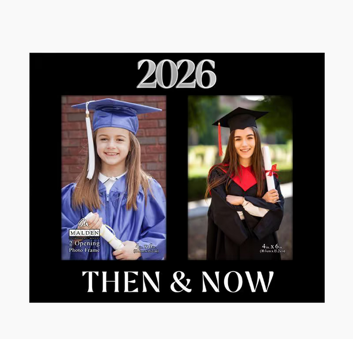 2026 Dated Then & Now Graduation Frame