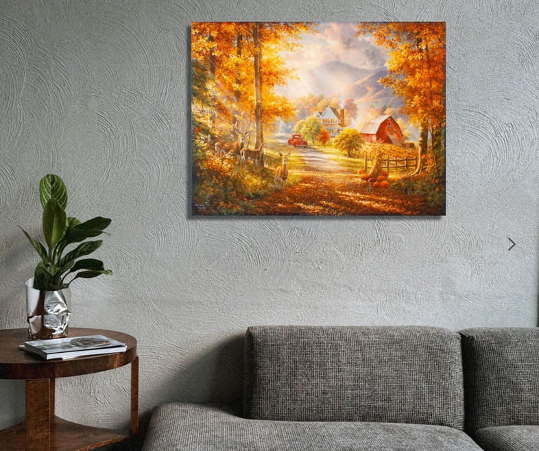Fall Memories Backlit Illuminated Print