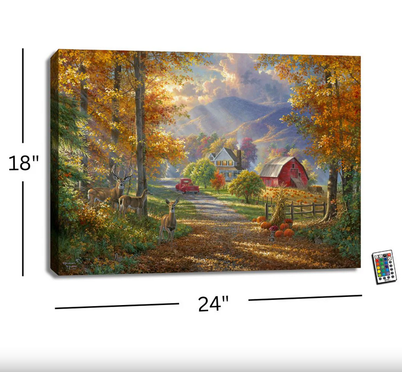 Fall Memories Backlit Illuminated Print