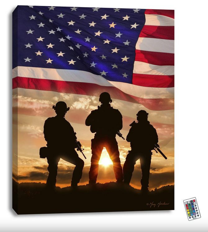 Let Freedom Ring Backlit Illuminated Print