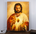 Sacred Heart Of Jesus Backlit Illuminated Print