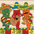 Chili Mariachis Tile/Trivet