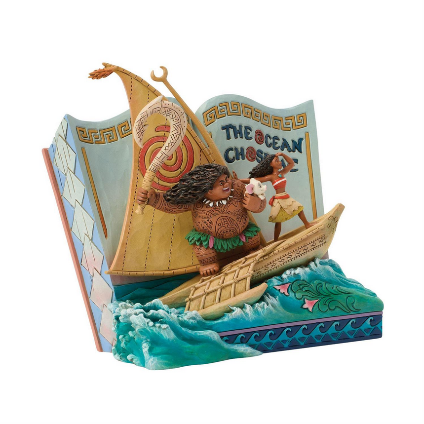 The Ocean Chose Me Jim Shore Moana Story Book Figurine