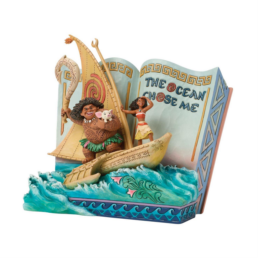 The Ocean Chose Me Jim Shore Moana Story Book Figurine