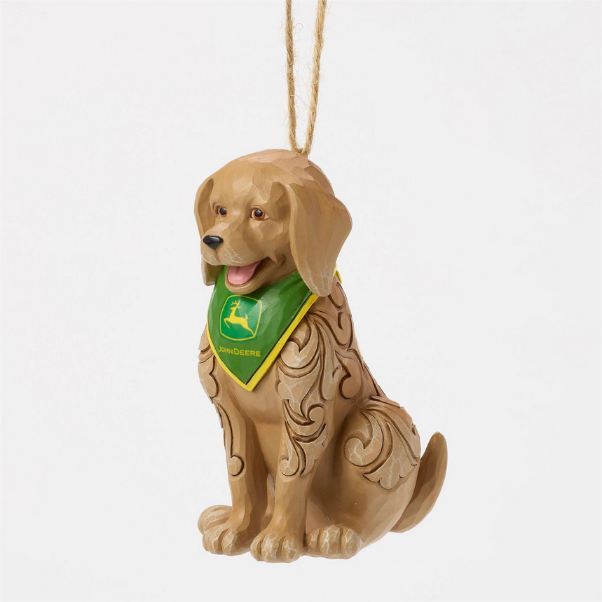 Dog Wearing John Deere Jim Shore Ornament
