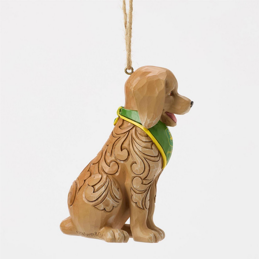 Dog Wearing John Deere Jim Shore Ornament