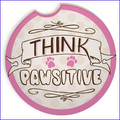 Think Pawsitive Car Coaster