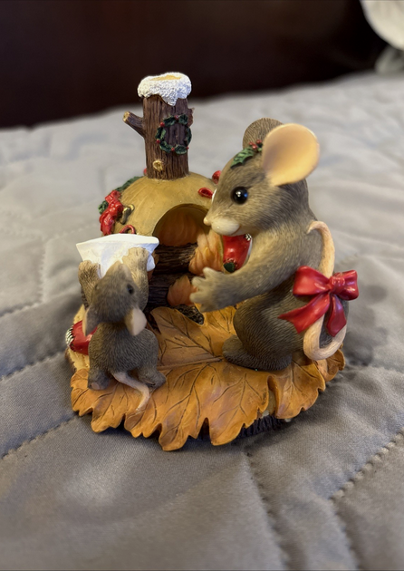 The Stockings Were Hung...Charming Tails Figurine