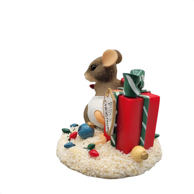New Decorations Baby's 1st Christmas Charming Tails 1999 Dated Figurine