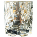 Clear Dots Spinning Whiskey Glass