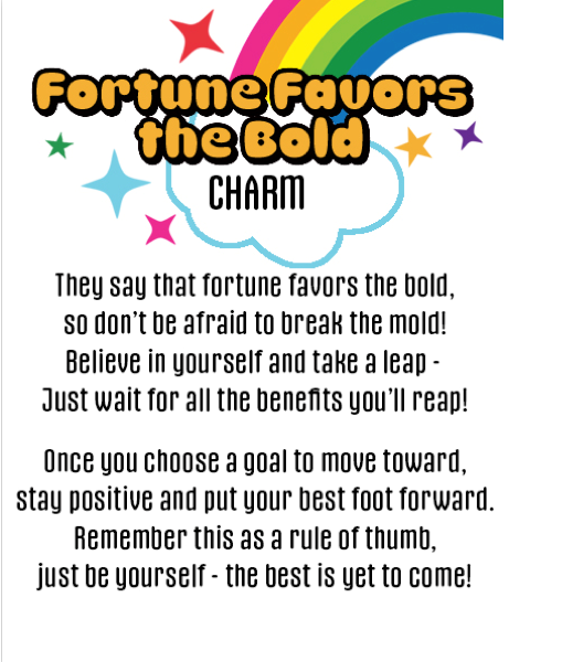 Fortune Favors the Bold Fortune Cookie Charms