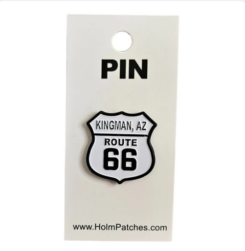 Kingman, AZ Route 66 Shield Hat Pin
