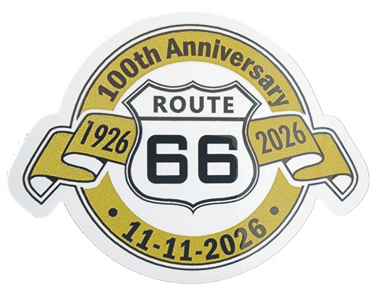 100th Anniversary Route 66 Souvenir Sticker