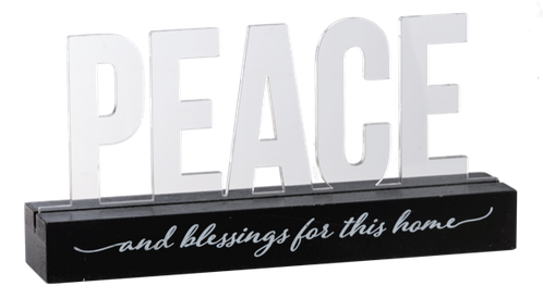 Peace and Blessings For This Home Light Up Plaque