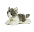 Grey Tabby Cat Plush