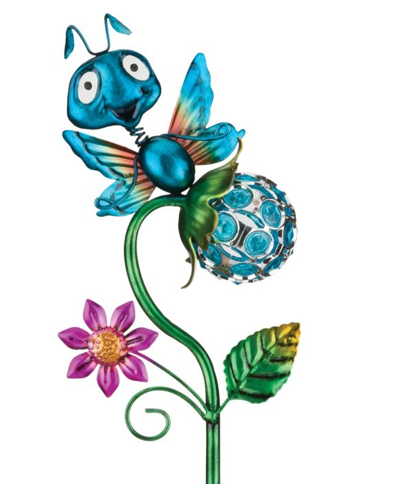 Butterfly Crystal Bug Solar Stake