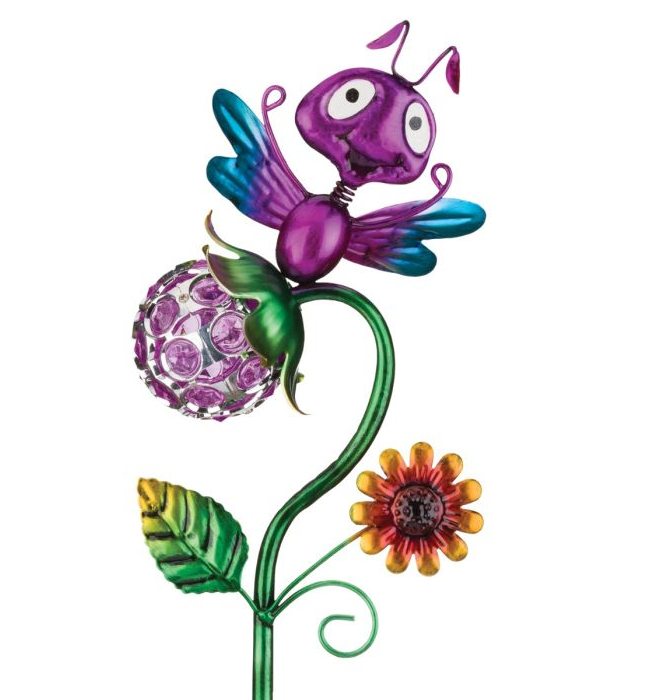 Dragonfly Crystal Bug Solar Stake