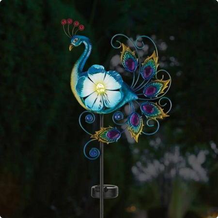 Peacock Solar Stake