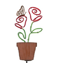 Neon Flower Solar Stake
