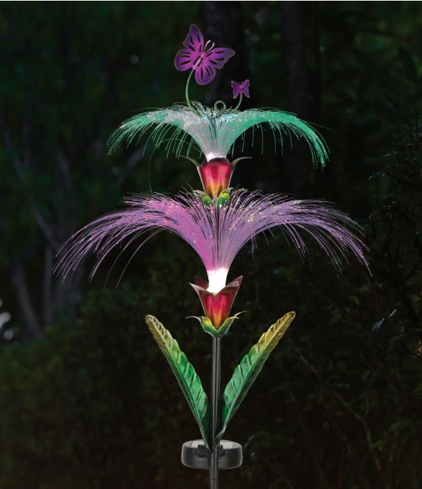 Butterfly Fountain Solar Stake