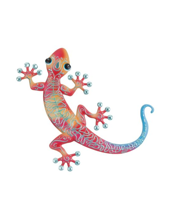 Red/Pink/Blue Gecko Wall Decor