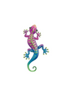 Purple/Blue/Green Small Gecko Wall Decor
