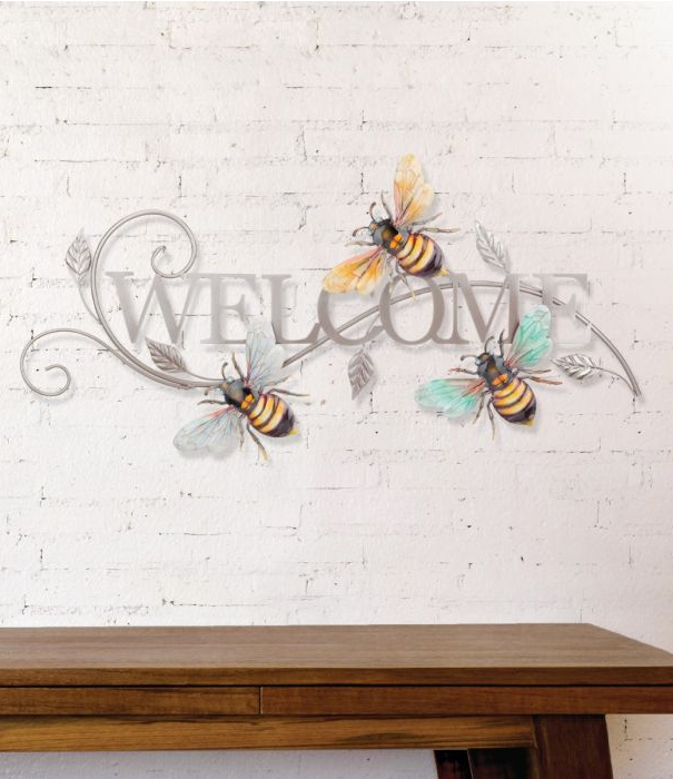 Bee Welcome Wall Decor