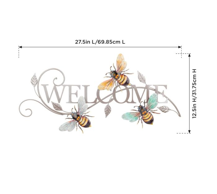 Bee Welcome Wall Decor