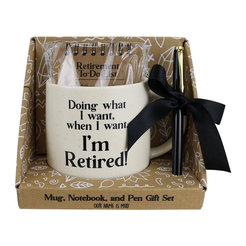 Retired Mug/Notebook/Pen Set
