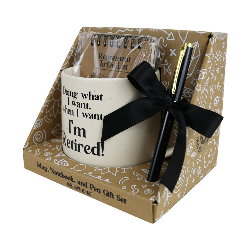 Retired Mug/Notebook/Pen Set