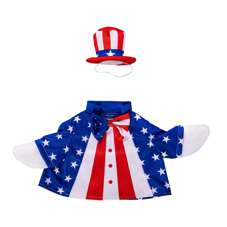 Giddy the Goose Patriotic Outfit