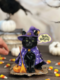Mini Halloween Cat Pop-Up Greeting Card