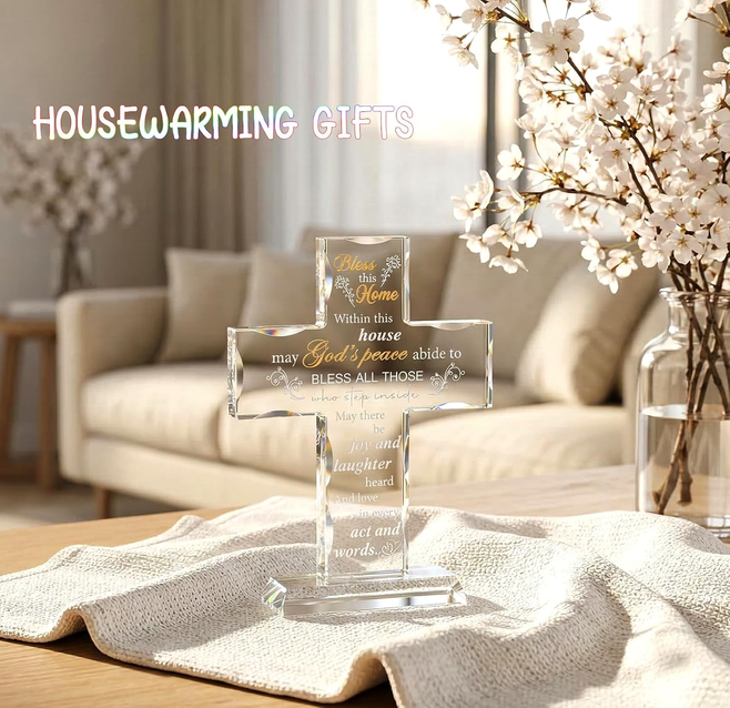 Bless This Home Crystal Cross