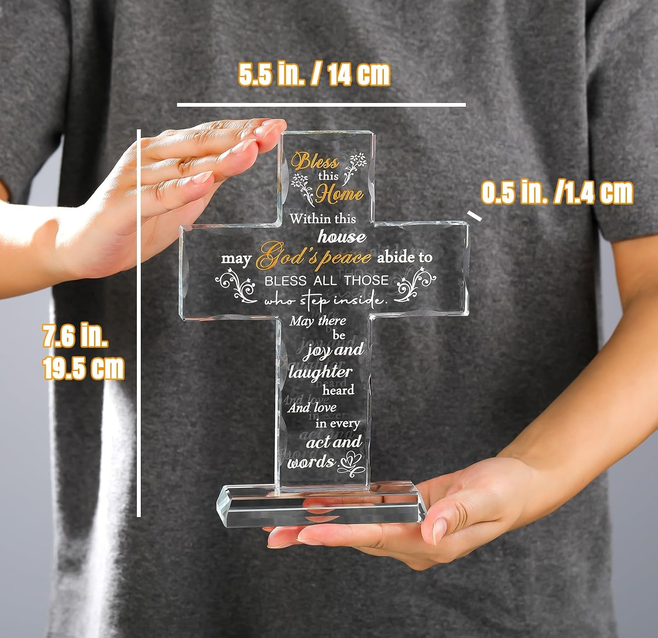 Bless This Home Crystal Cross